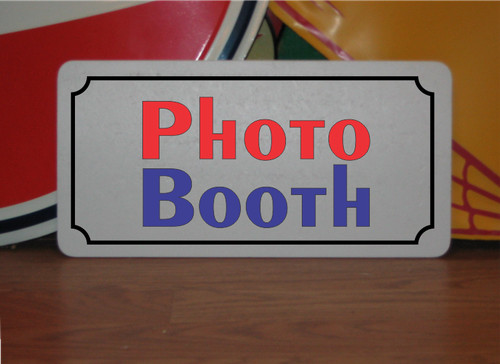 Photo booth metal sign - booth,